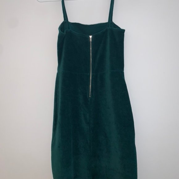 Forest Green Mini Dress - Picture 2 of 2